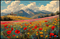 Serene Mountain Meadow Poster