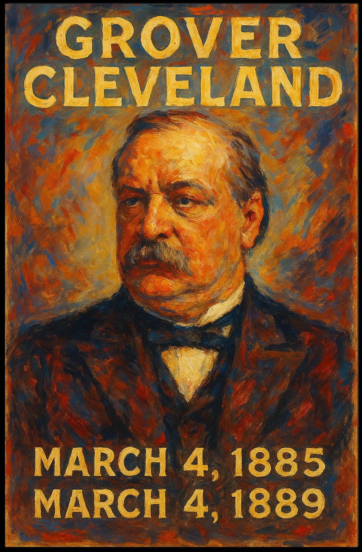 Grover Cleveland 22Nd And 24Th Poster