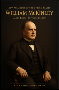William McKinley Historical Presidential Era Poster