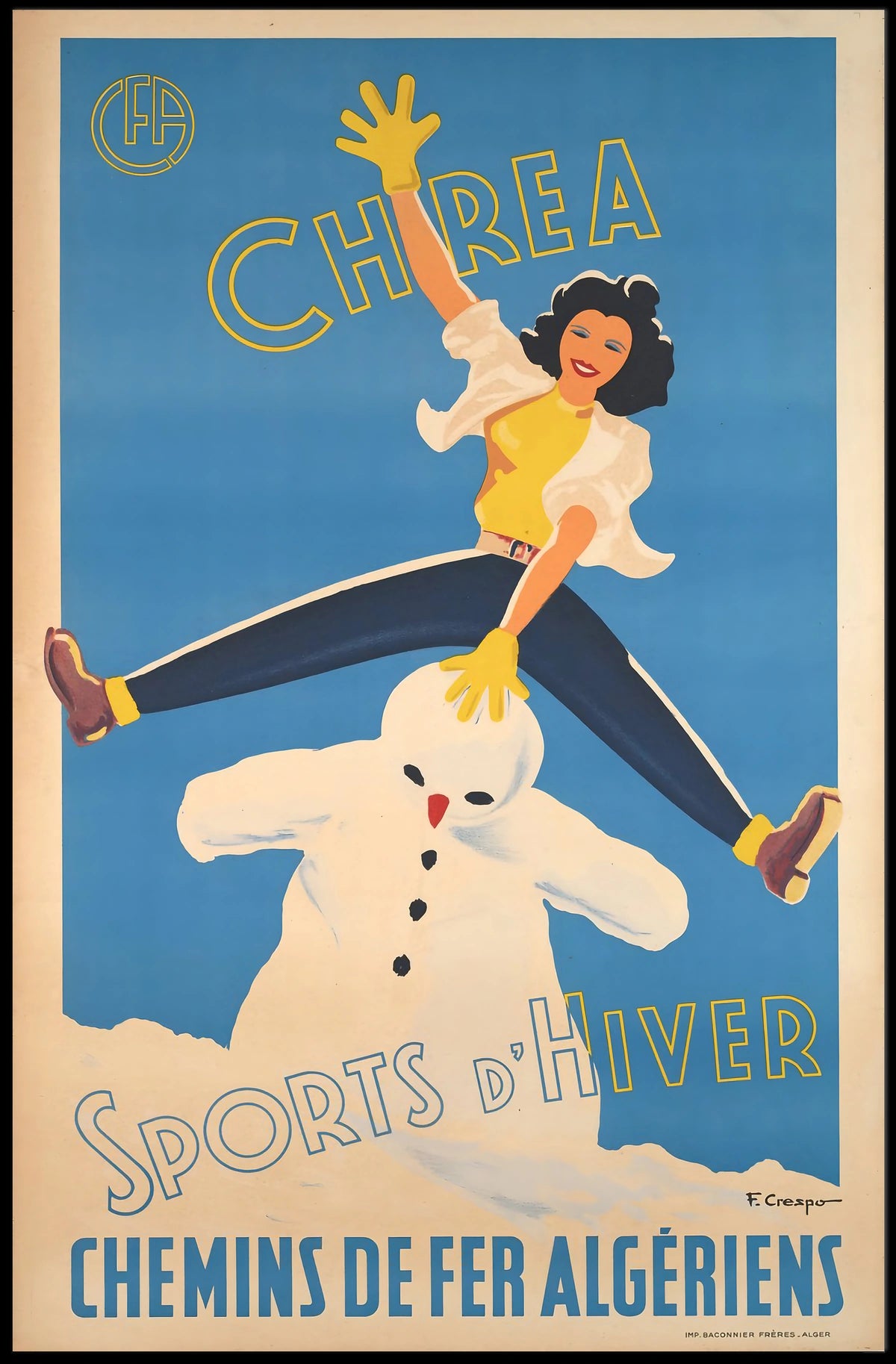 Chrea Winter Sports Poster