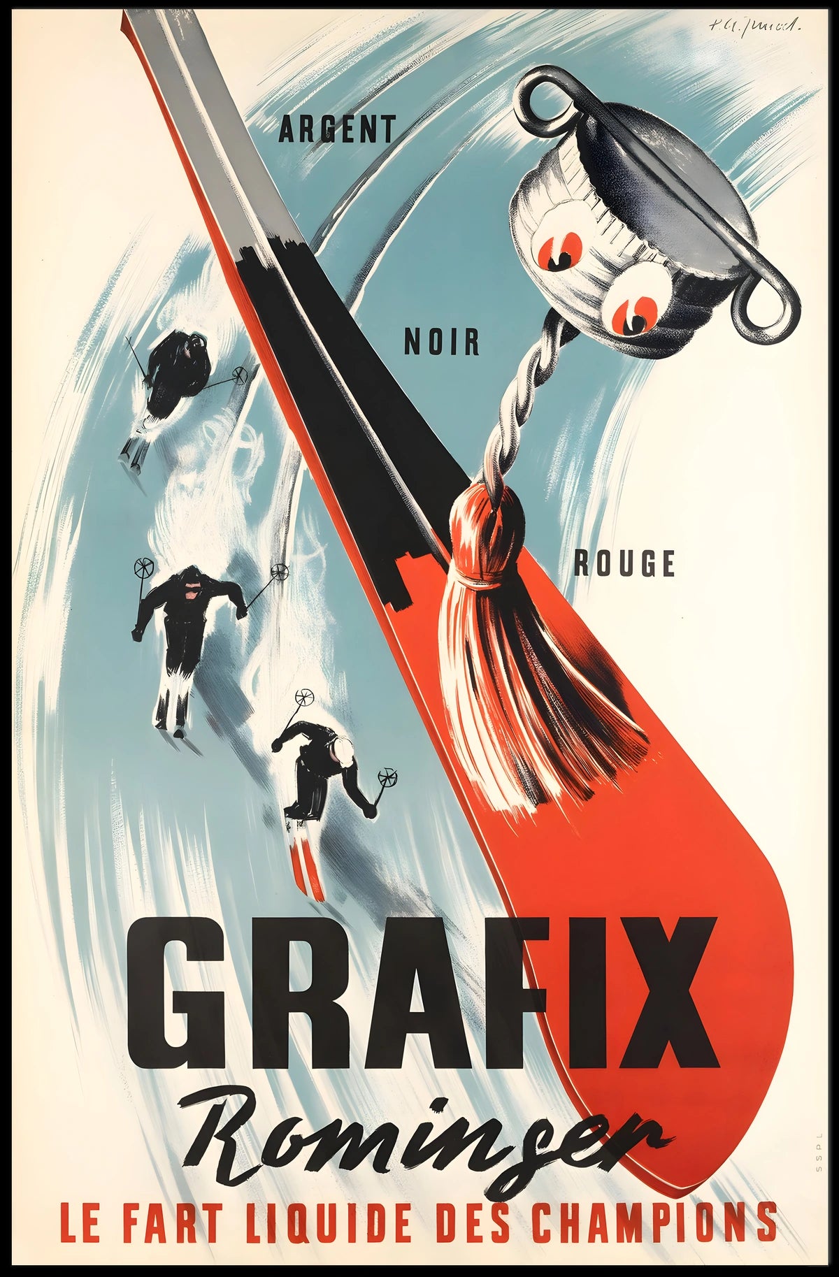 Grafix Le Fart Liquide Des Champions Poster
