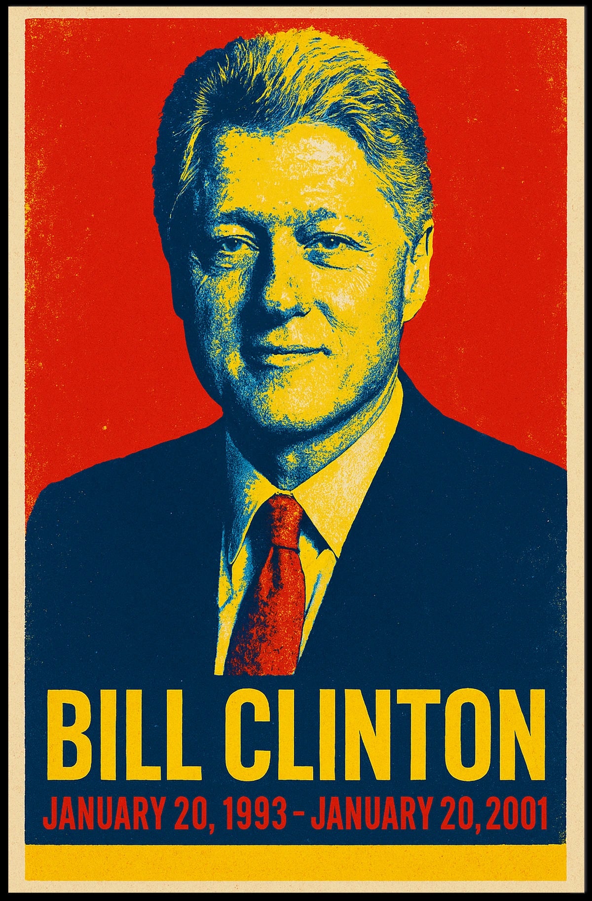 Bill Clinton Presidential Tenure Poster