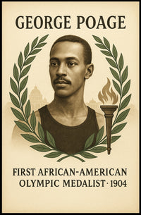 George Poage First African-American Poster