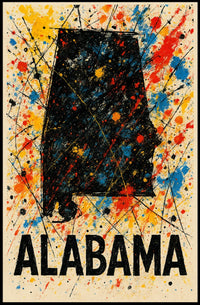 Alabama Art Poster