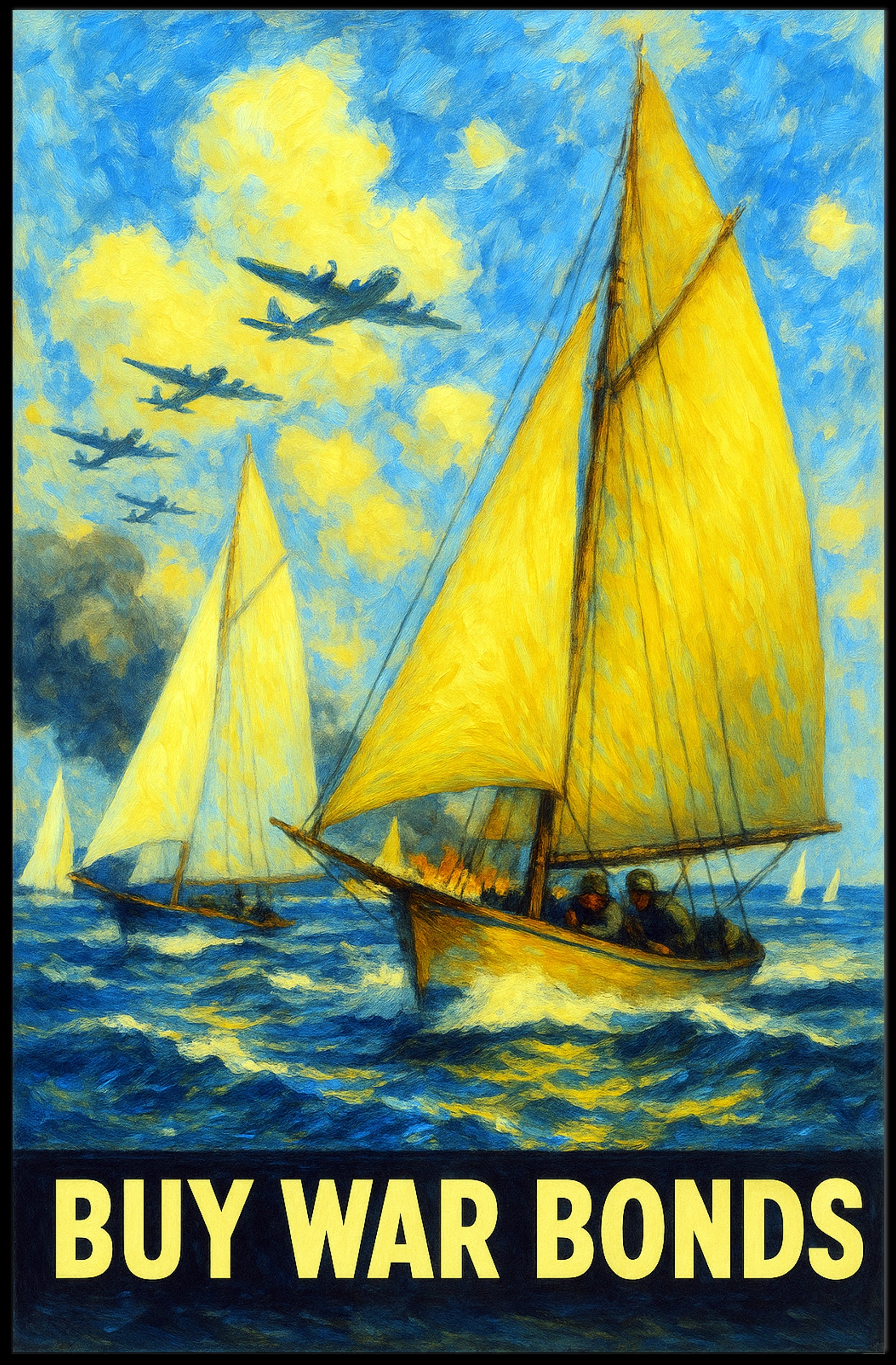 Buy War Bonds Poster PosterGoat
