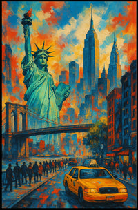 City of Dreams New York Skyline Art Print