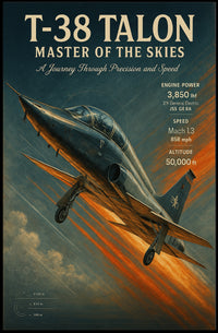 T-38 Talon Jet Vintage Military Recruitment Poster