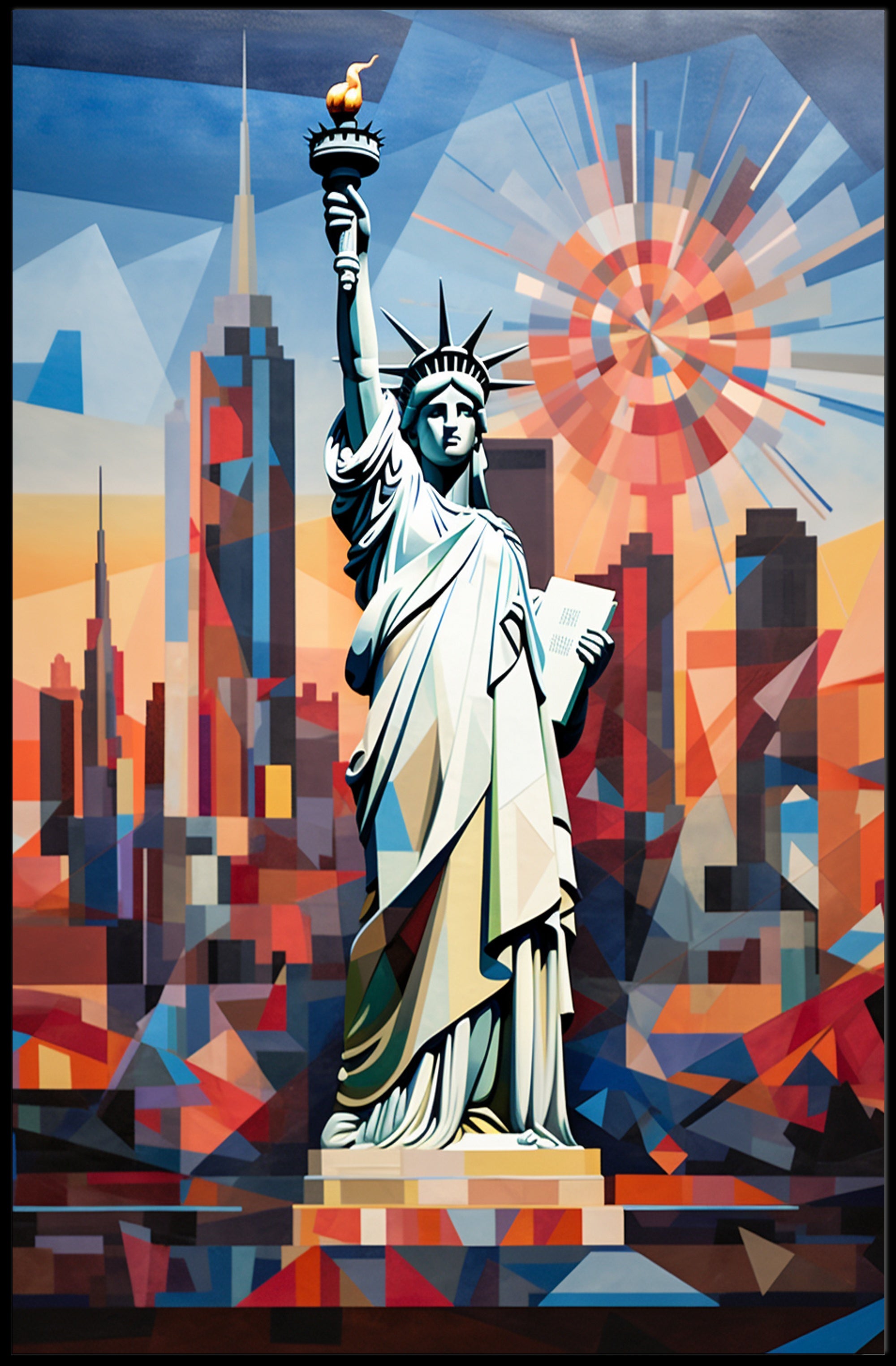 The Statue Of Liberty In Modern Art Poster