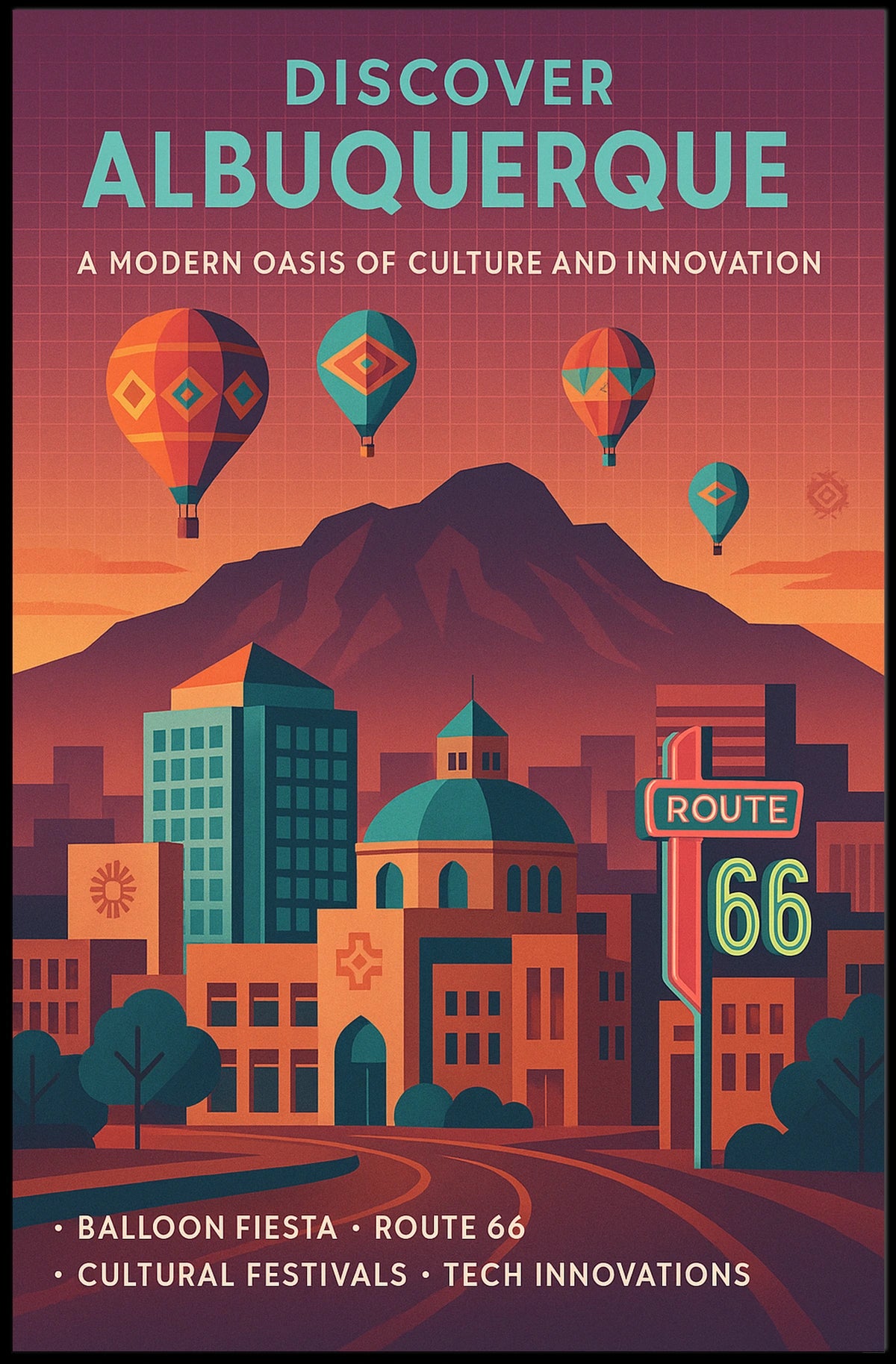 Discover Albuquerque Poster