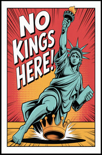 Lady Liberty Crushes Crown Political or Propaganda Poster