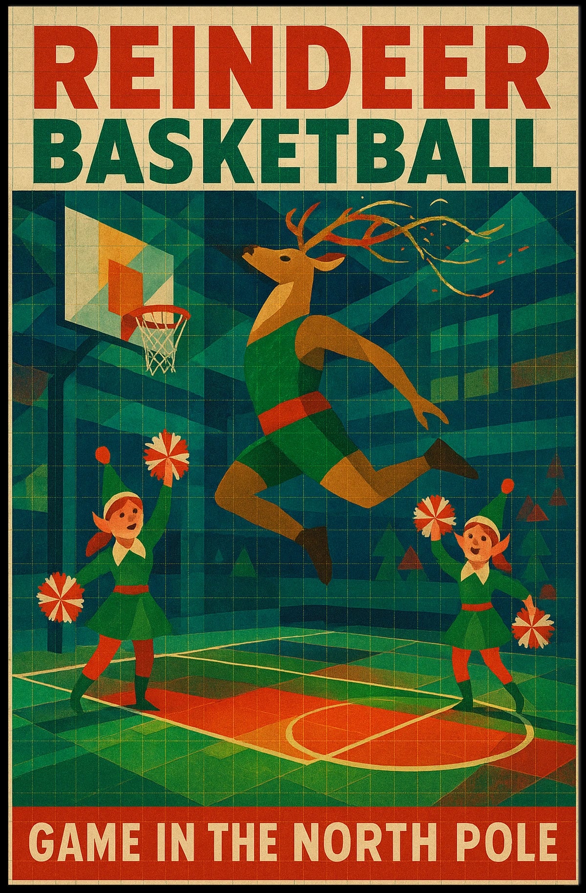 Reindeer Basketball Extravaganza Poster