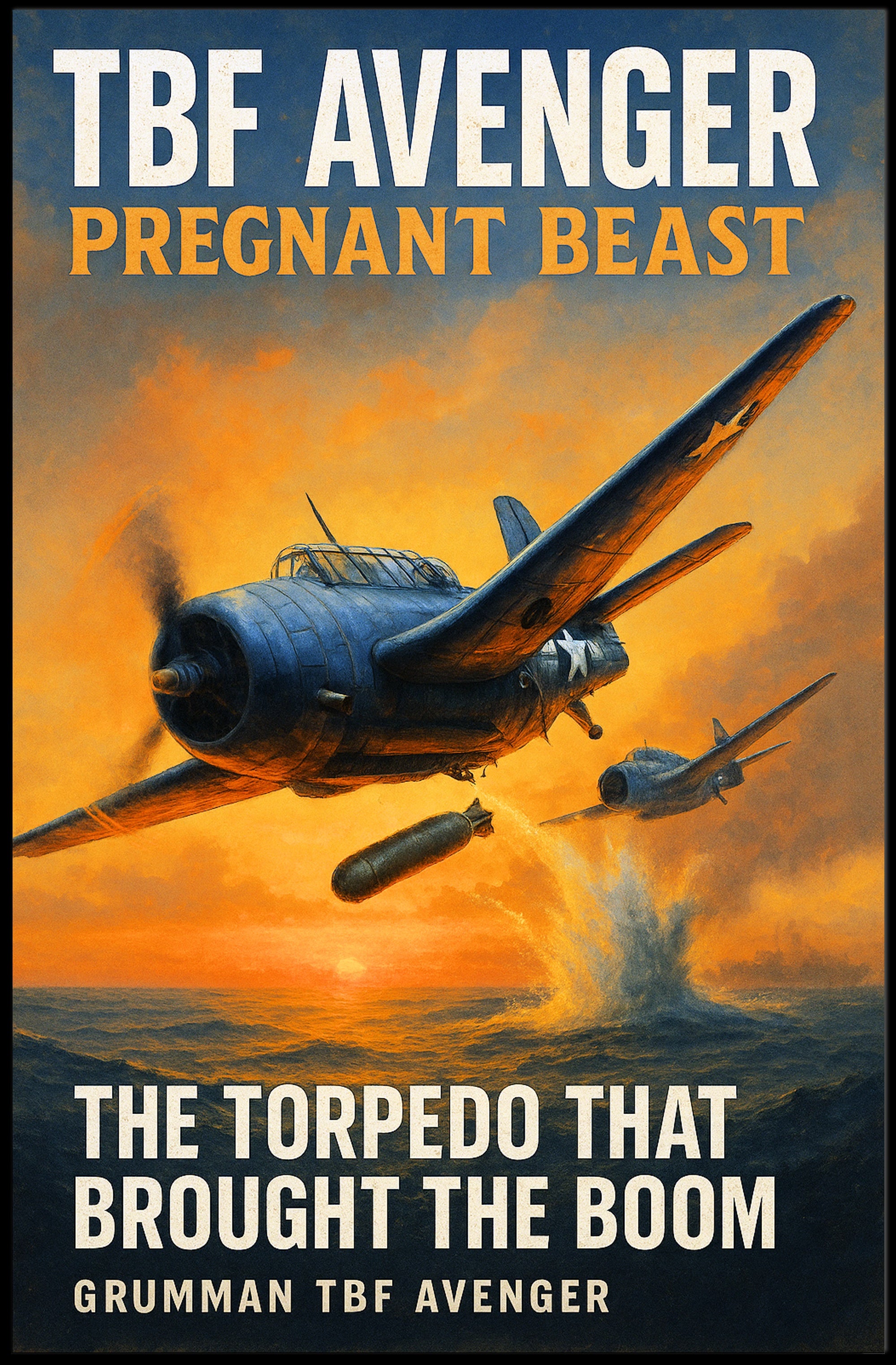 TBF Avenger - The Torpedo Bomber Poster PosterGoat