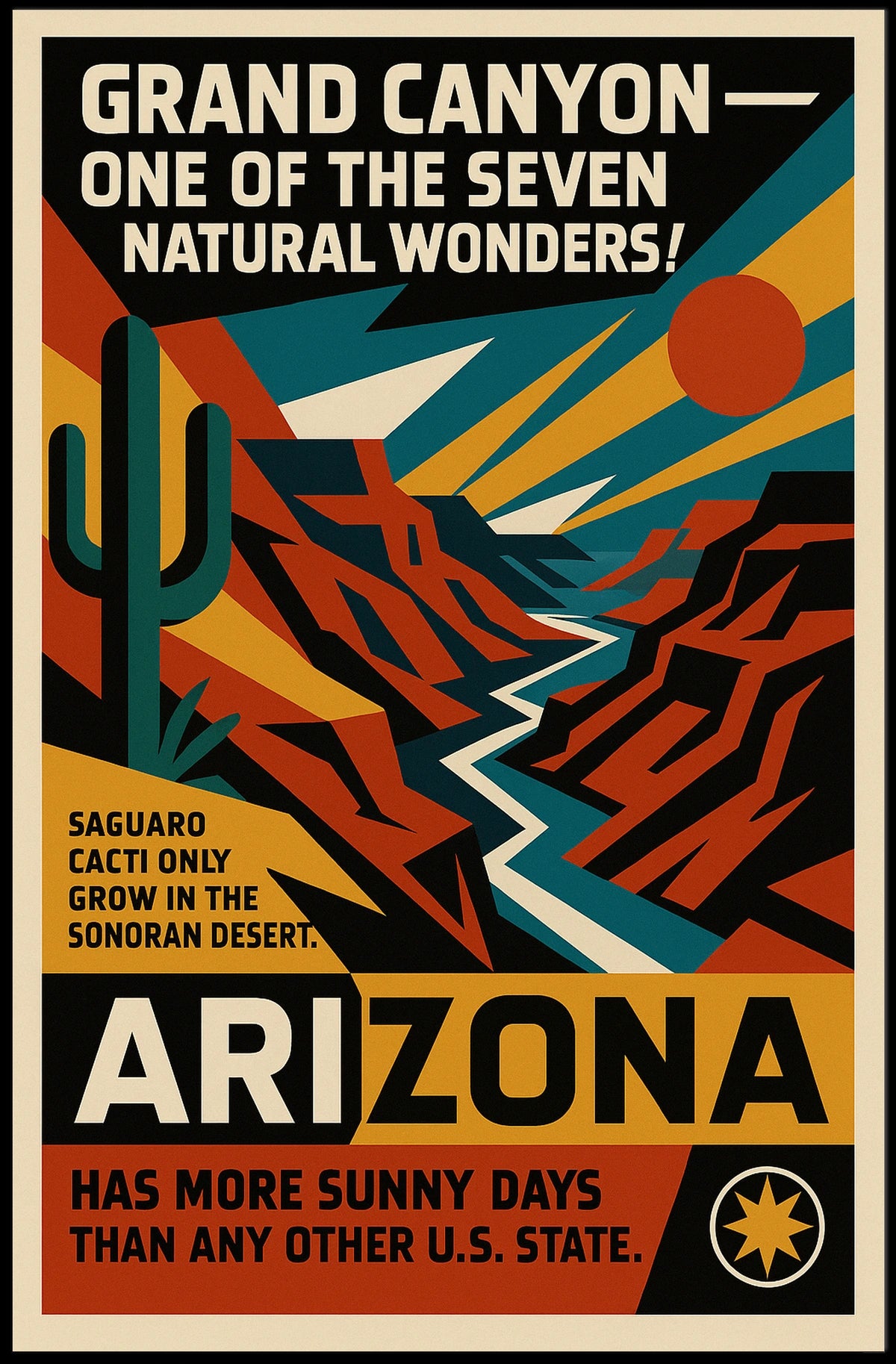 Grand Canyon Natural Wonder of Arizona Poster
