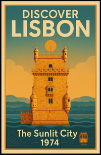 Discover Lisbon The Sunlit City Poster