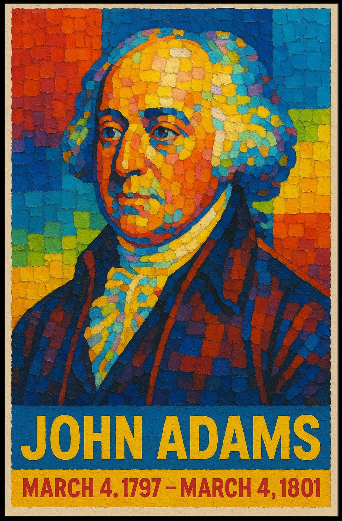 John Adams 2nd President Poster