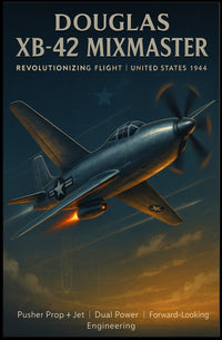 Douglas XB-42 Mixmaster Vintage Aviation Poster