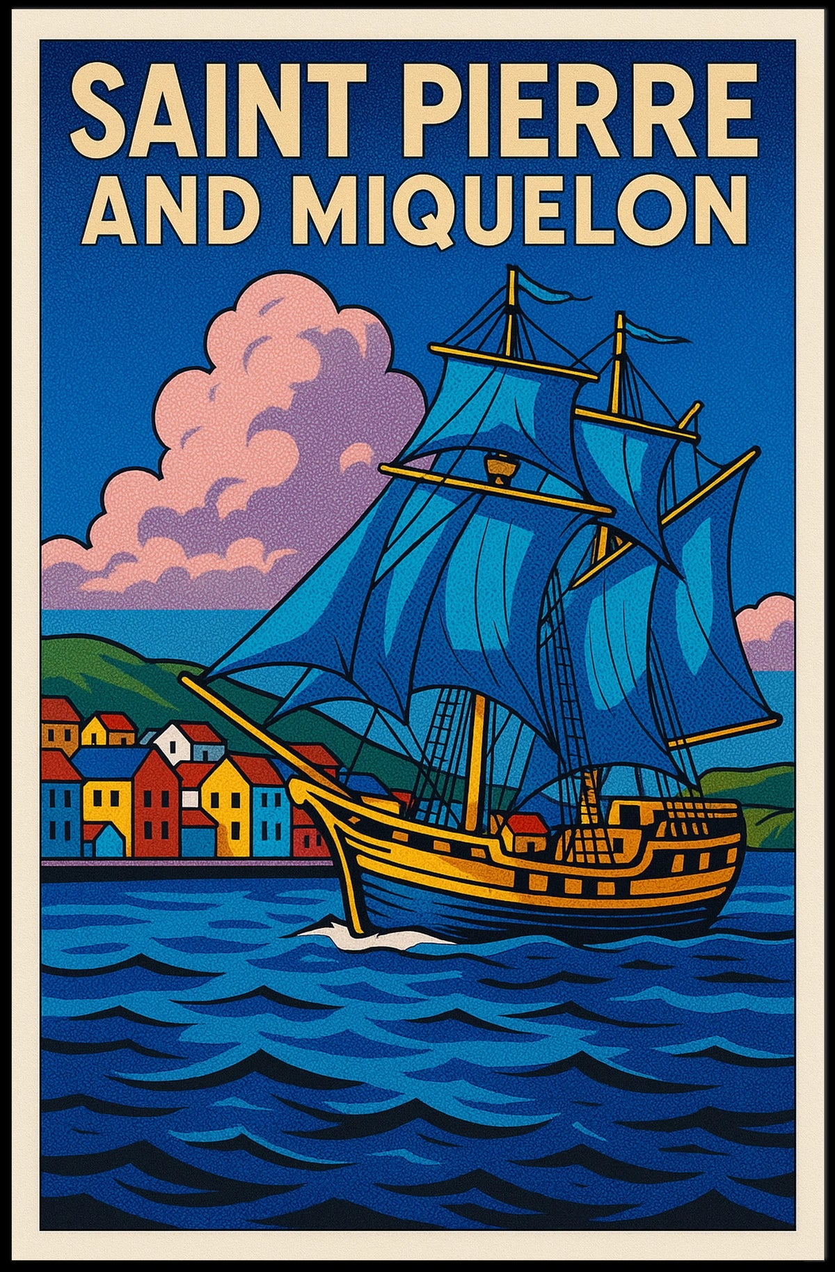 Saint Pierre and Miquelon Voyage Poster