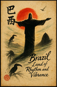 Brazil Land of Rhythm and Vibrance Poster