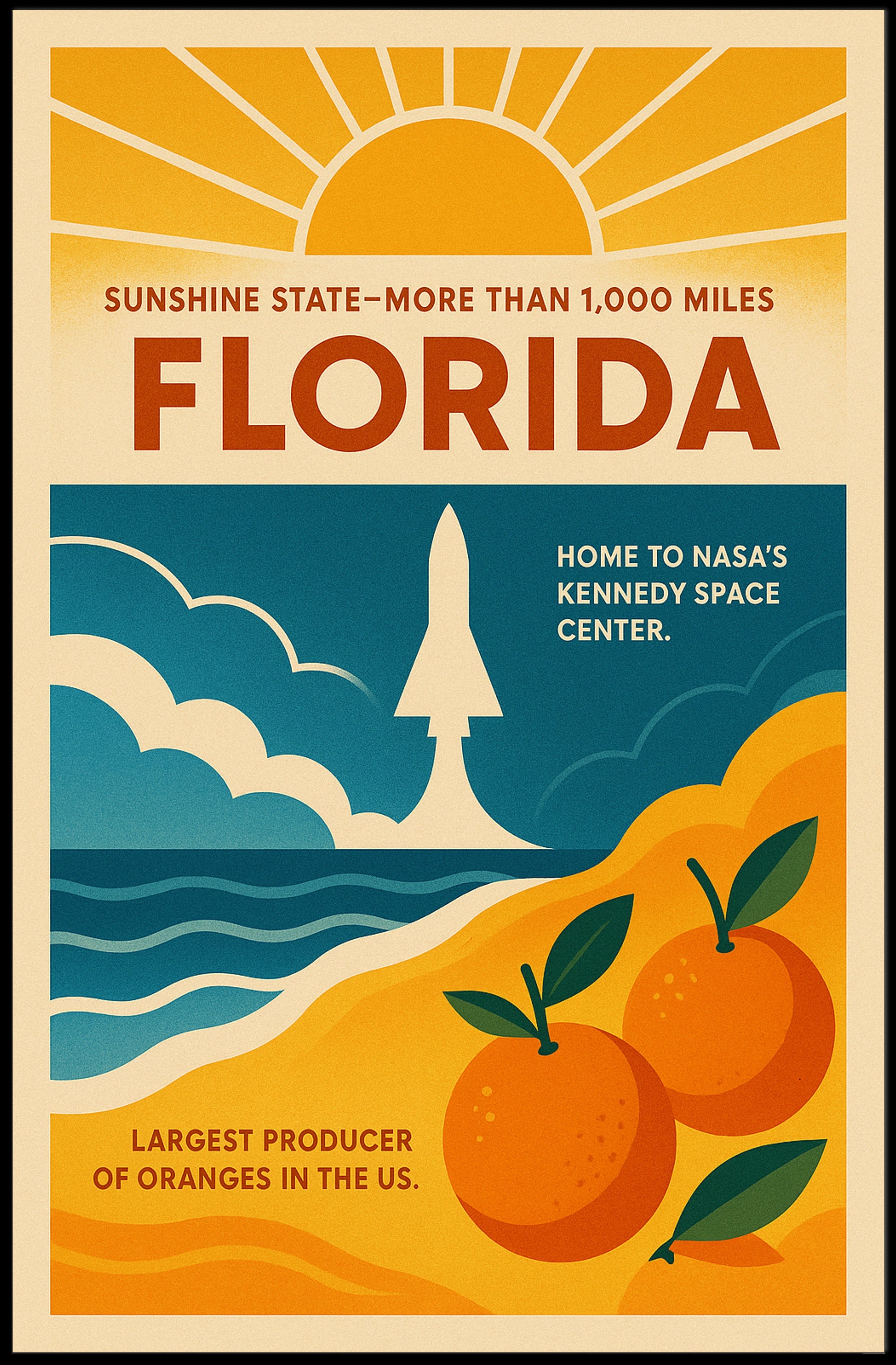 Florida The Sunshine State Poster