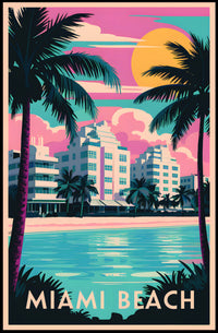 Miami Beach Paradise Poster