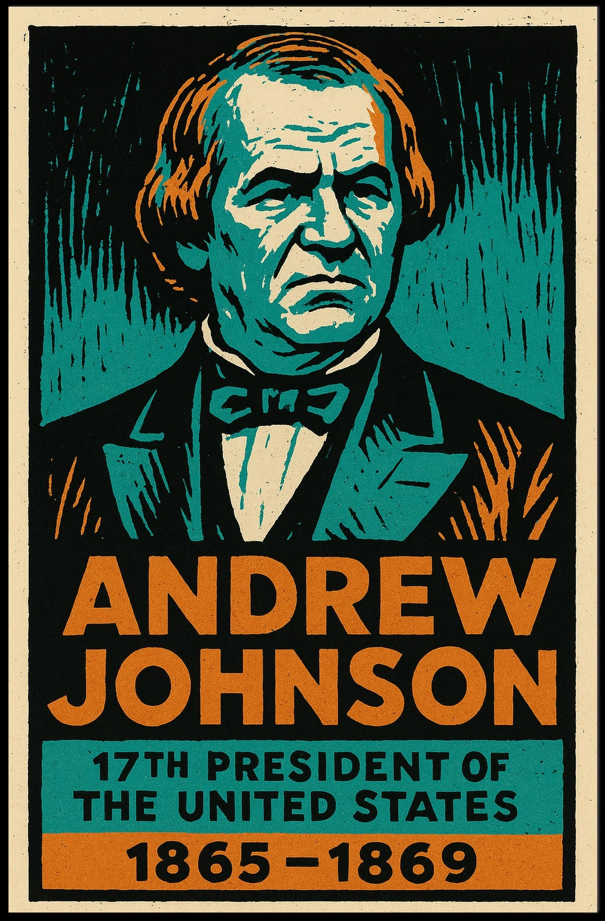Andrew Johnson 17th President Poster