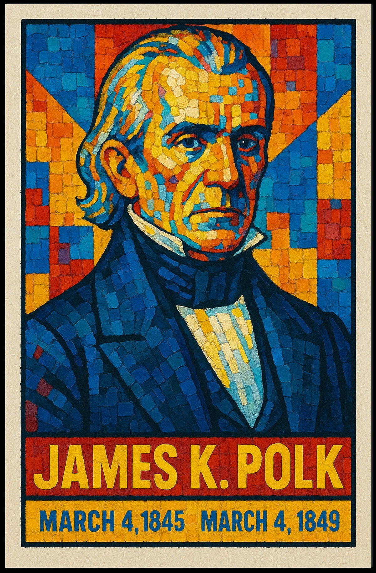 James K. Polk 11Th President Poster
