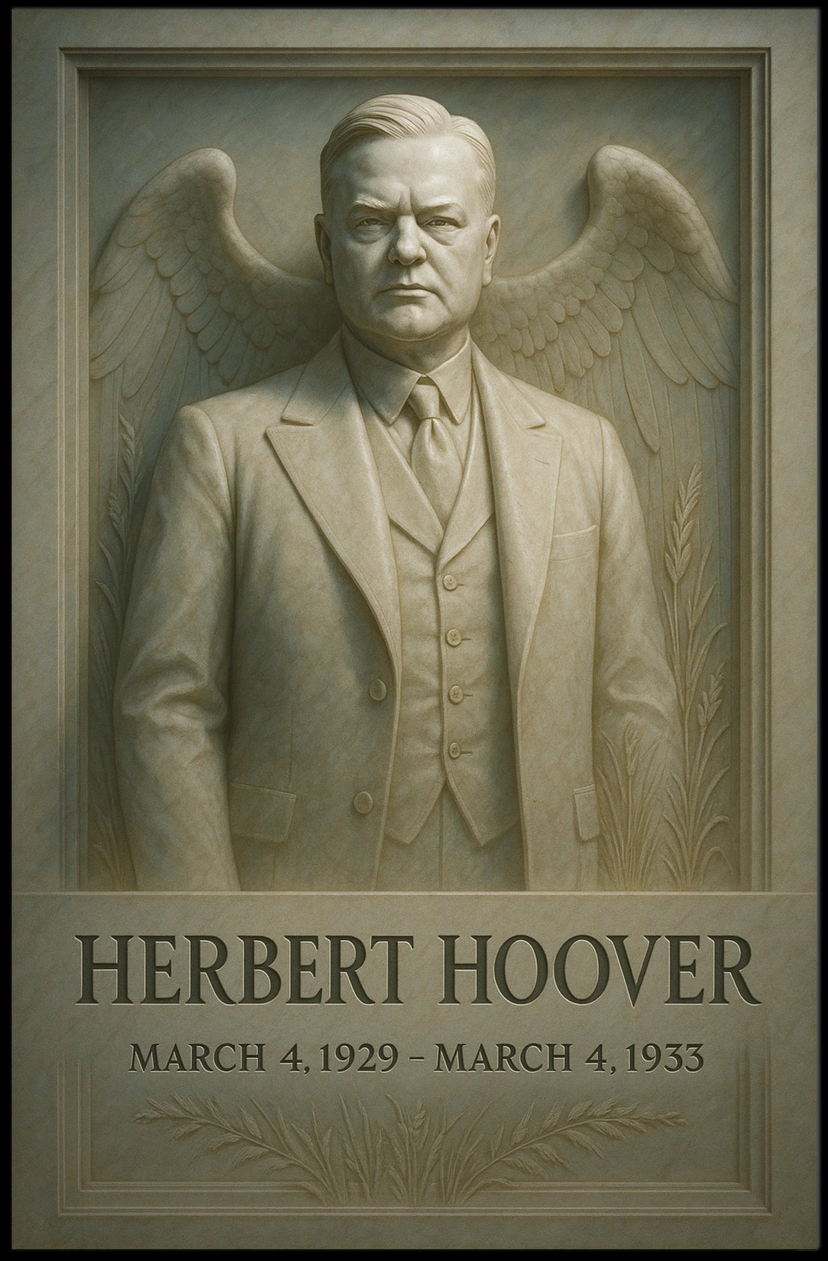 Herbert Hoover Presidential Era Poster