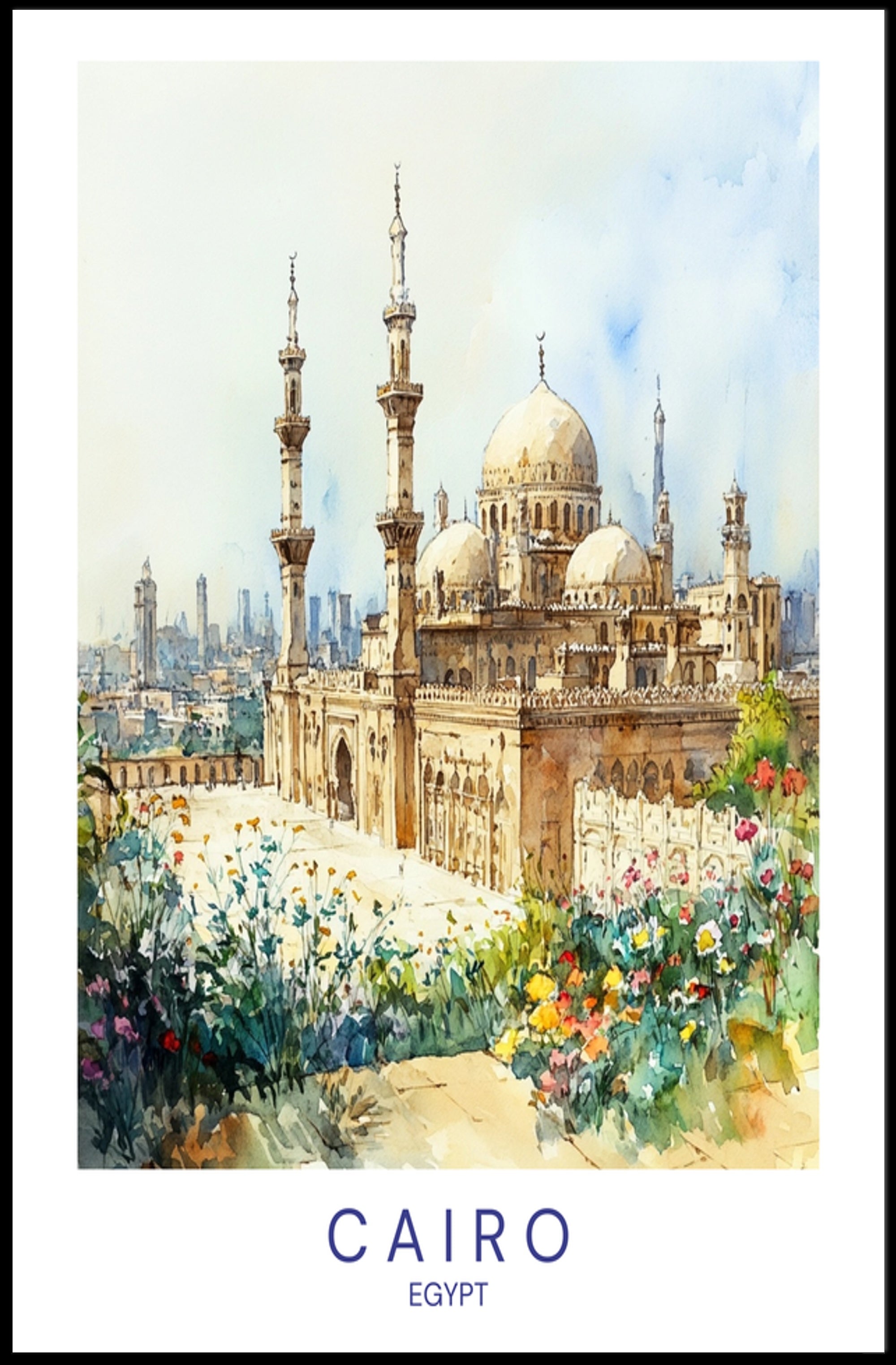 Cairo's Architectural Splendor Poster PosterGoat
