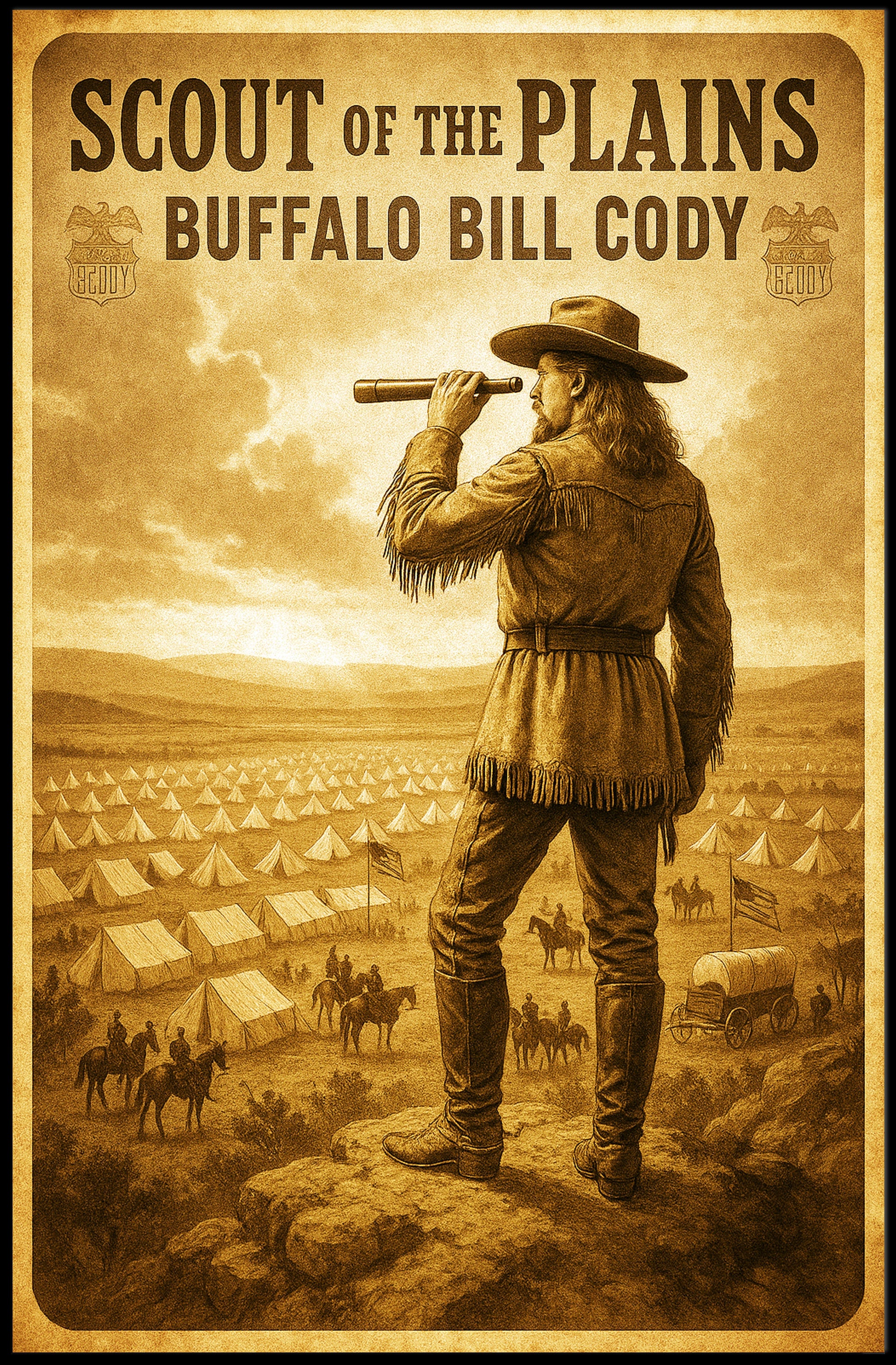 Buffalo Bill Cody Scout of the Plains Poster PosterGoat