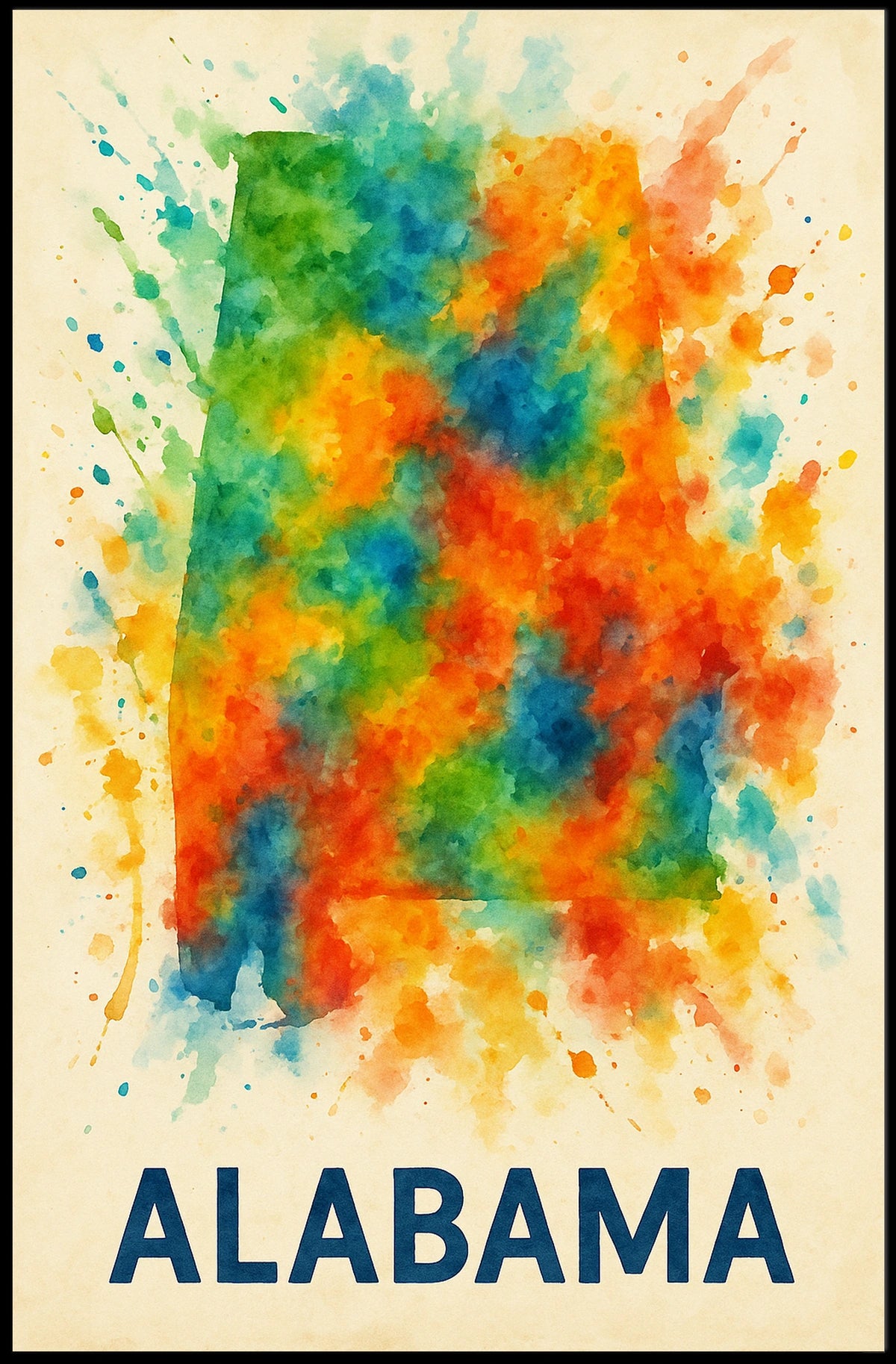 Vibrant Alabama Poster