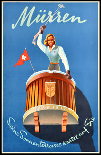 Kandahar Ski Resort Winter Travel Poster PosterGoat