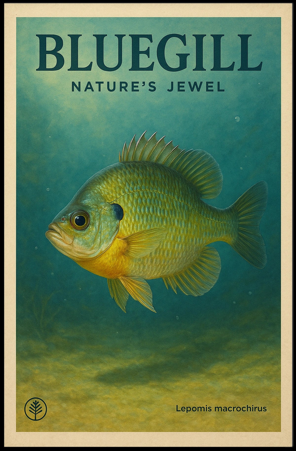Bluegill NatureS Jewel Poster