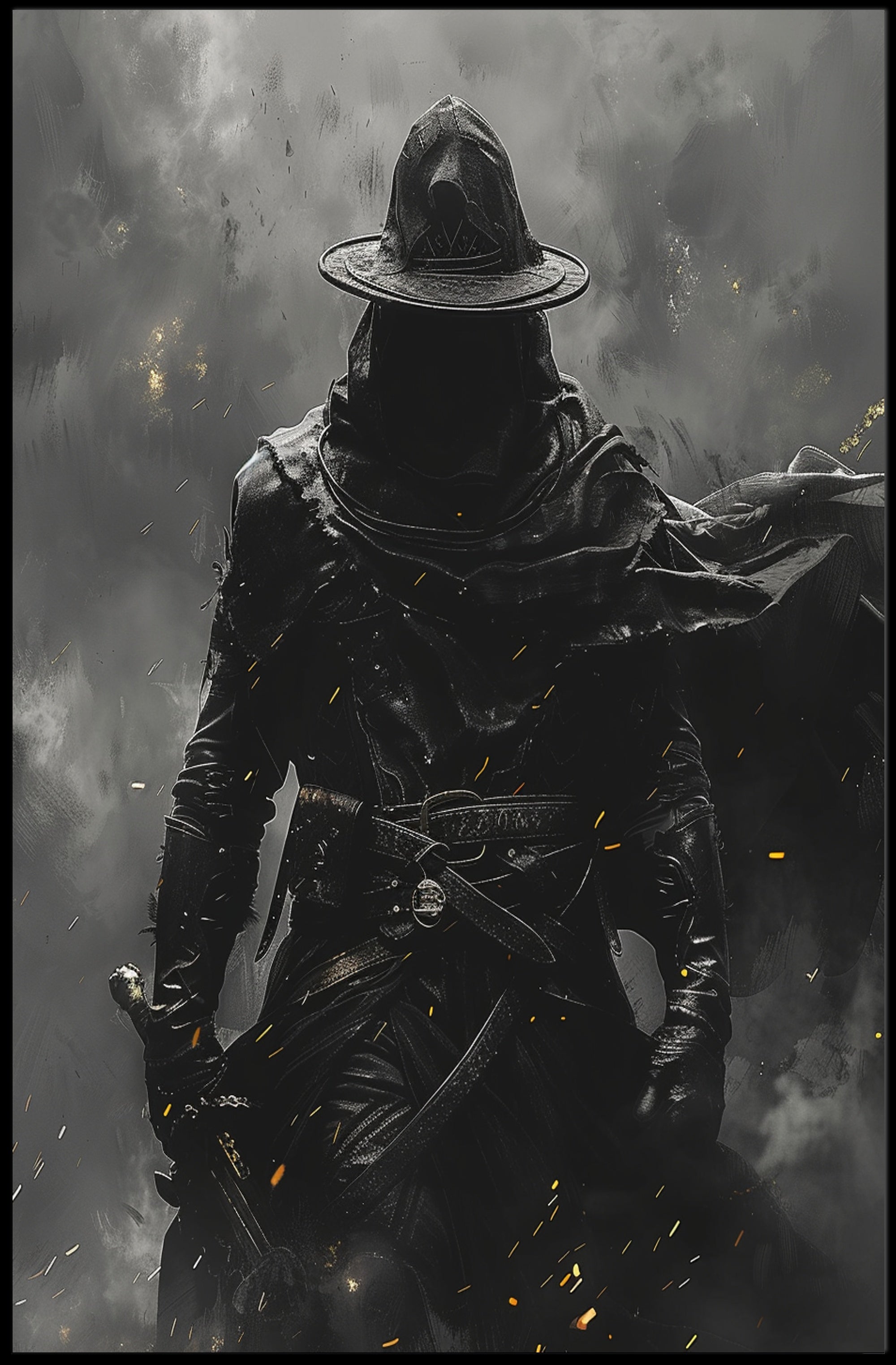 The Mysterious Wanderer Art Print Poster for Home Decor and Travel Enthusiasts PosterGoat