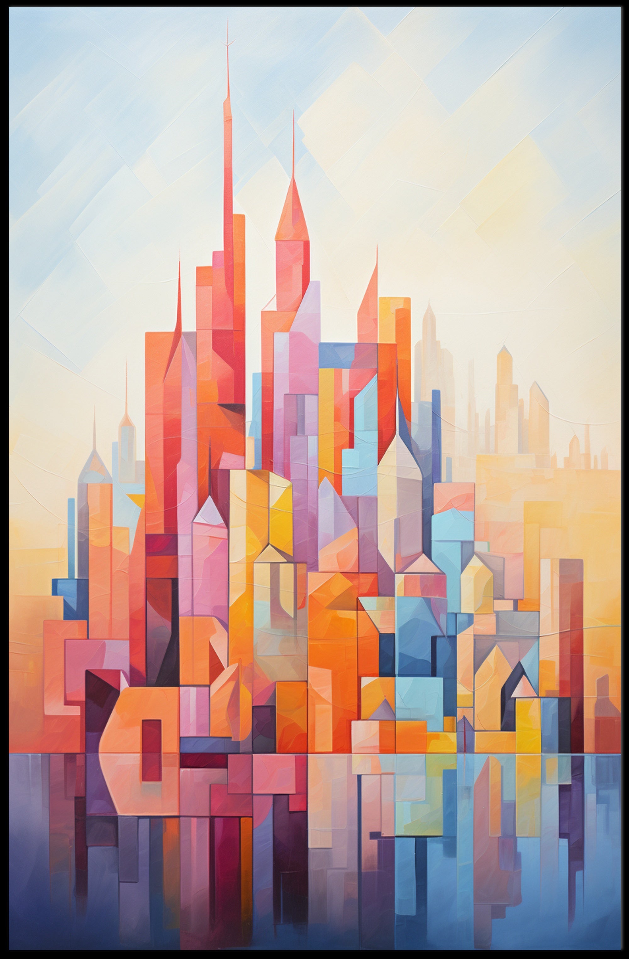 Abstract Cityscape Abstract Poster