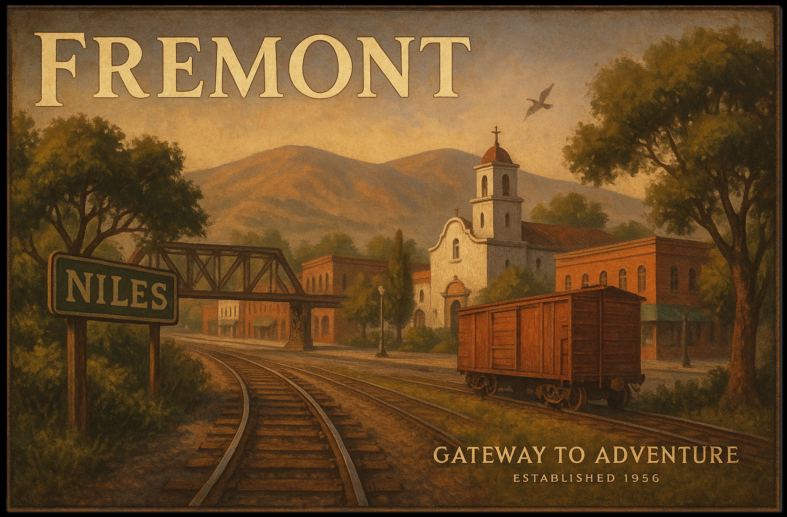 Fremont Gateway to Adventure Travel Poster