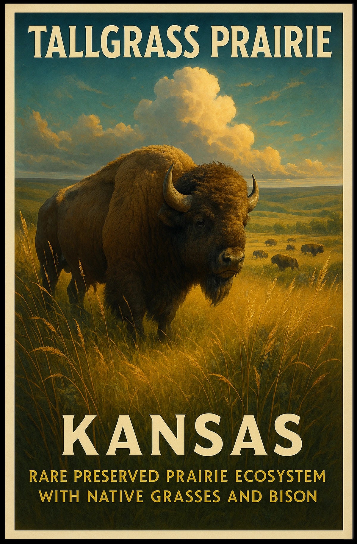 Tallgrass Prairie Of Kansas Poster