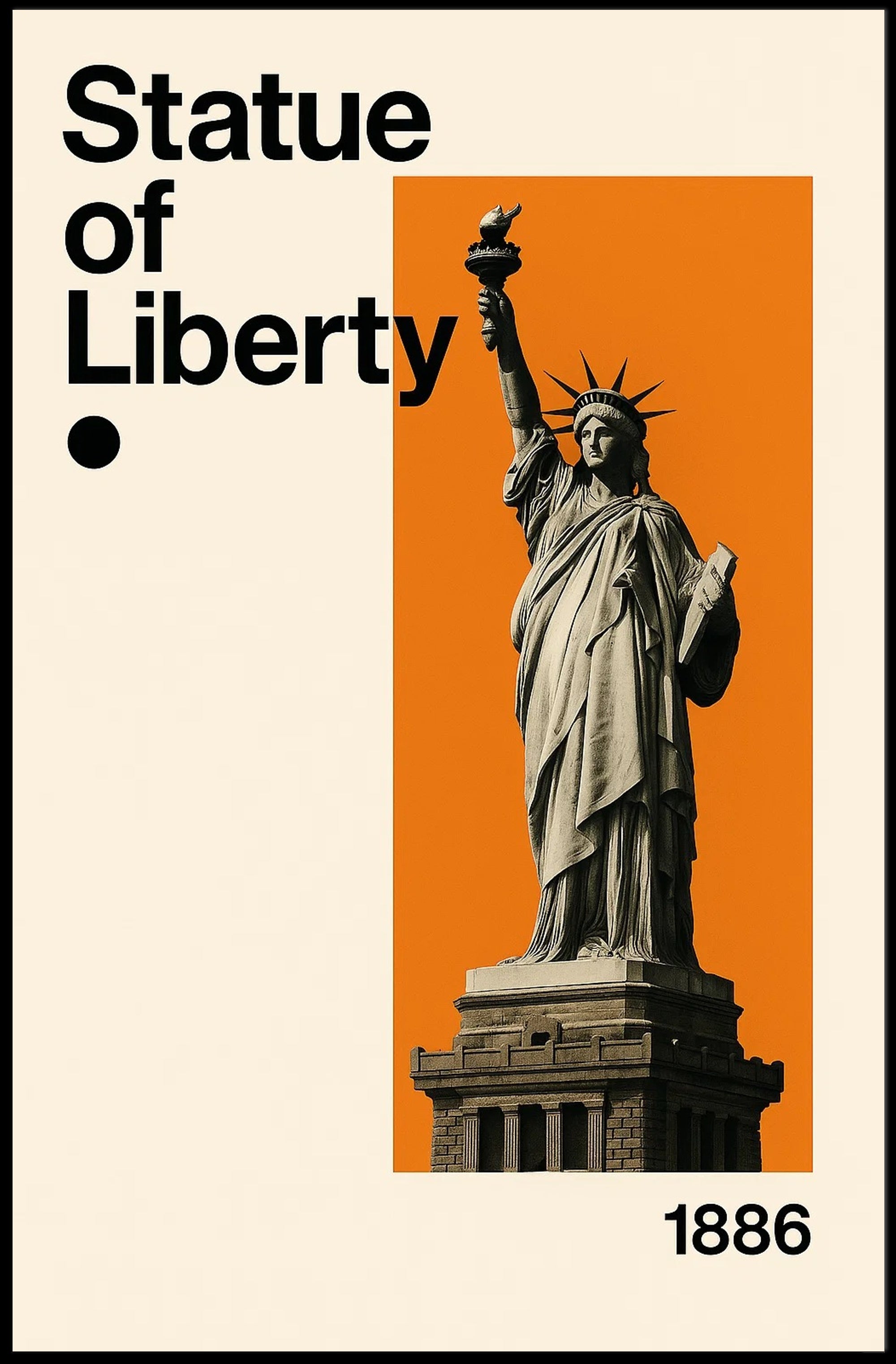 Statue of Liberty Modern Art Cultural Poster