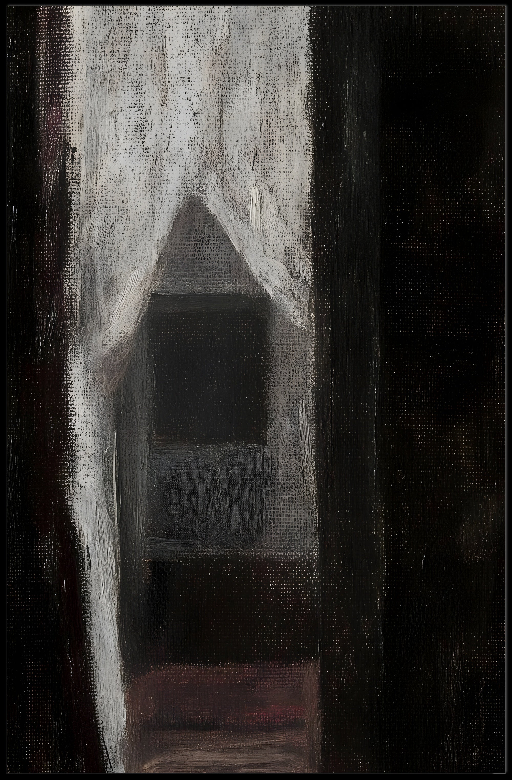 Mysterious Interior Abstract Art Oil-Acrylic Poster PosterGoat