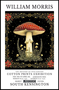 William Morris Cotton Prints Exhibition Poster