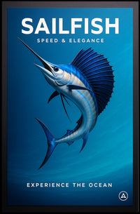 Sailfish Speed & Elegance Poster PosterGoat