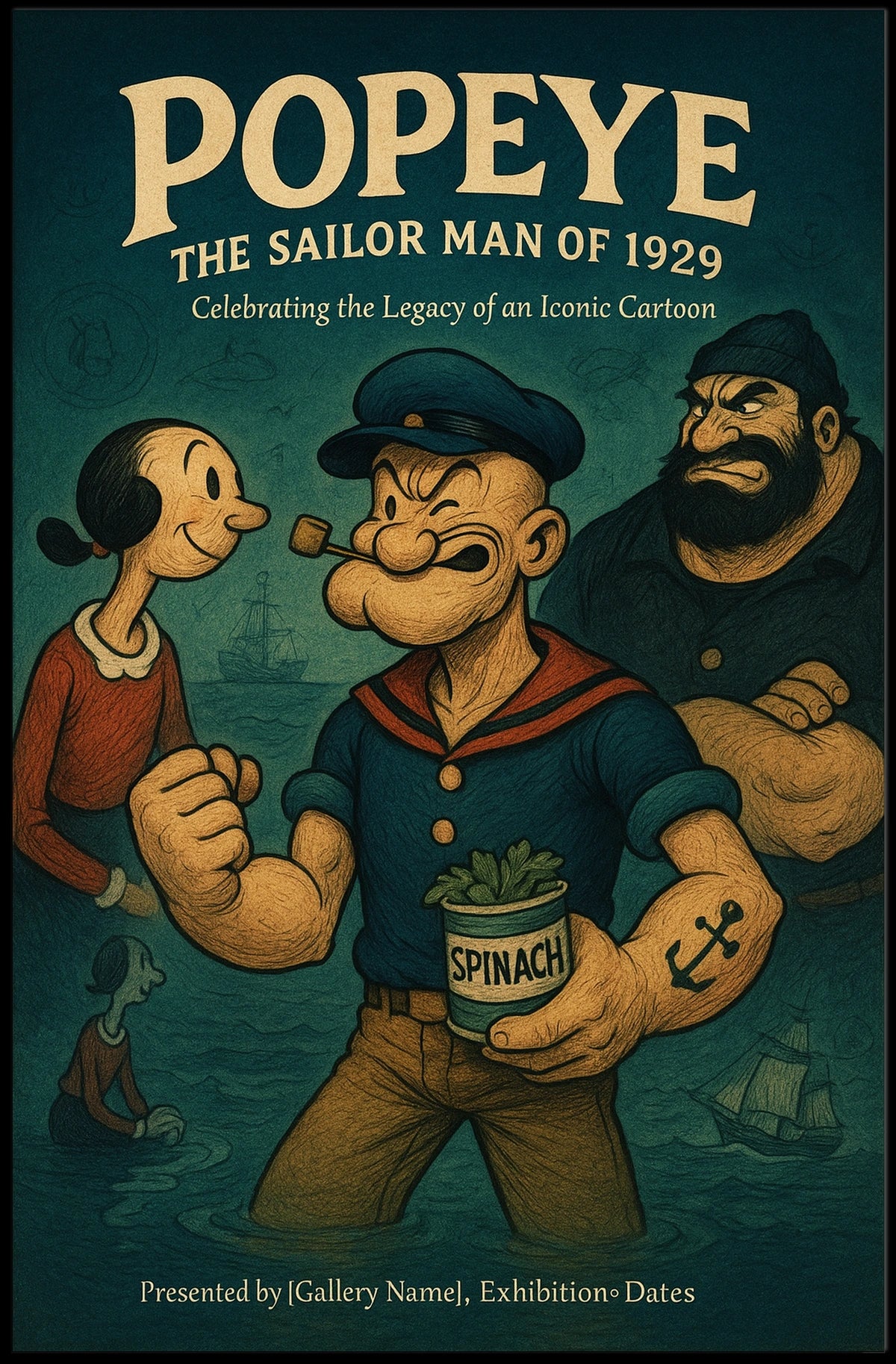 Popeye 1929 Art Poster POP-132