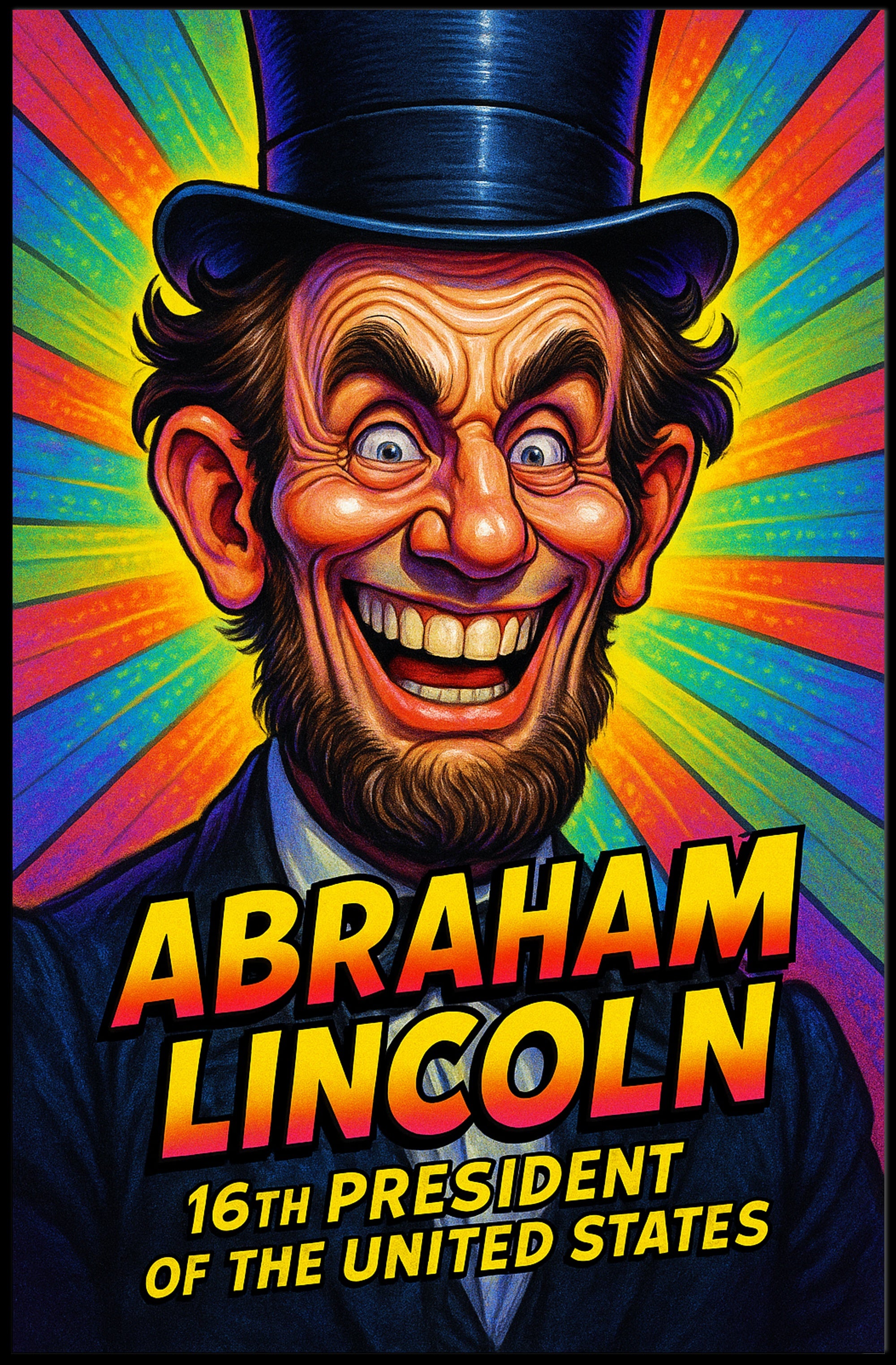 Abraham Lincoln 16th President Poster Wall Art Print Decor PosterGoat