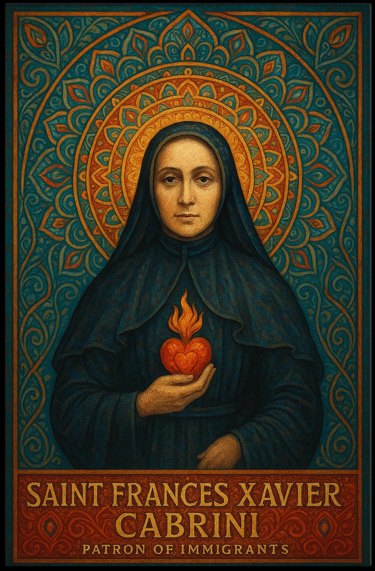 Saint Frances Xavier Cabrini Patron Of Poster