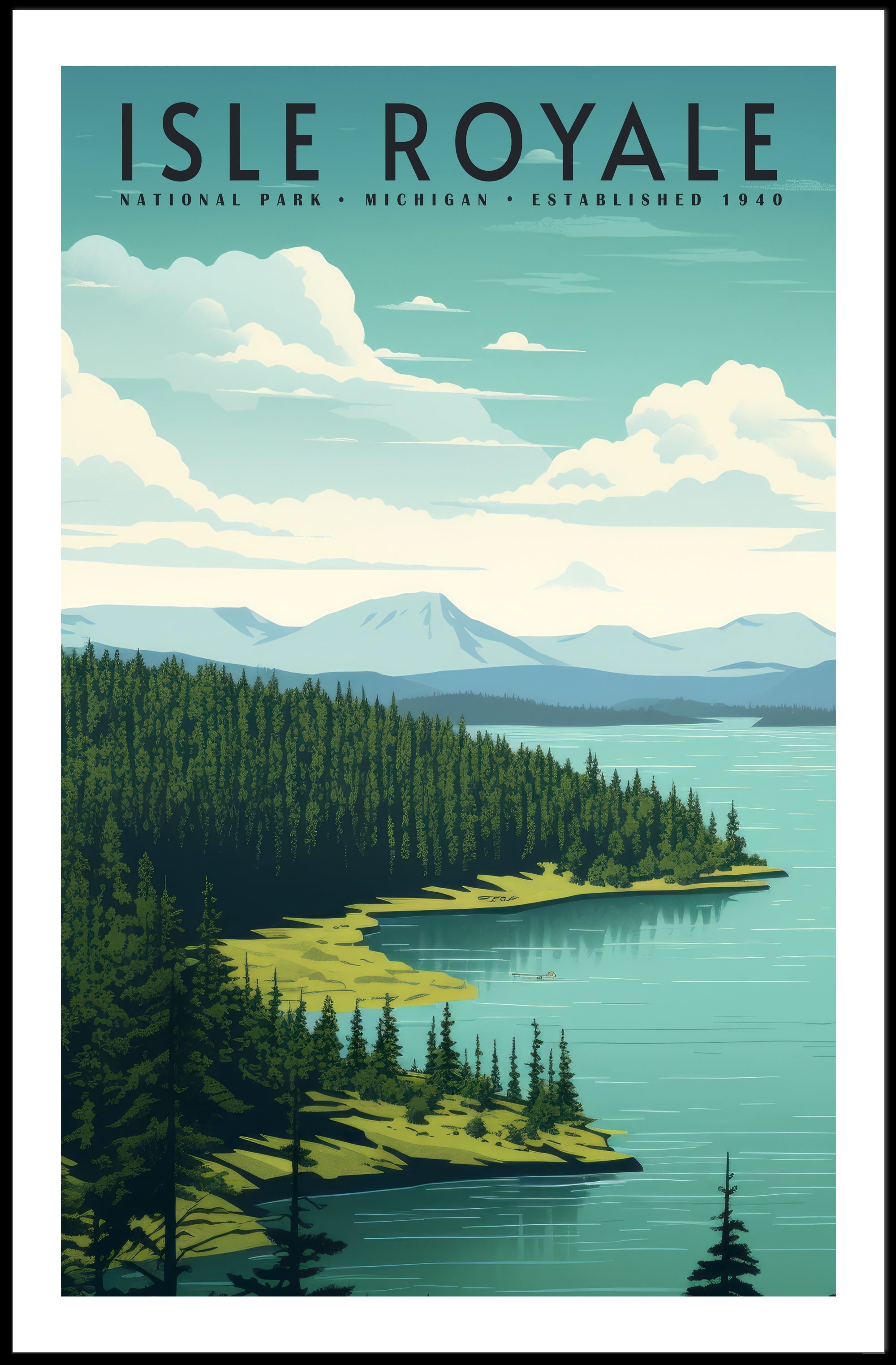 Isle Royale National Park Scenic Poster Wall Art