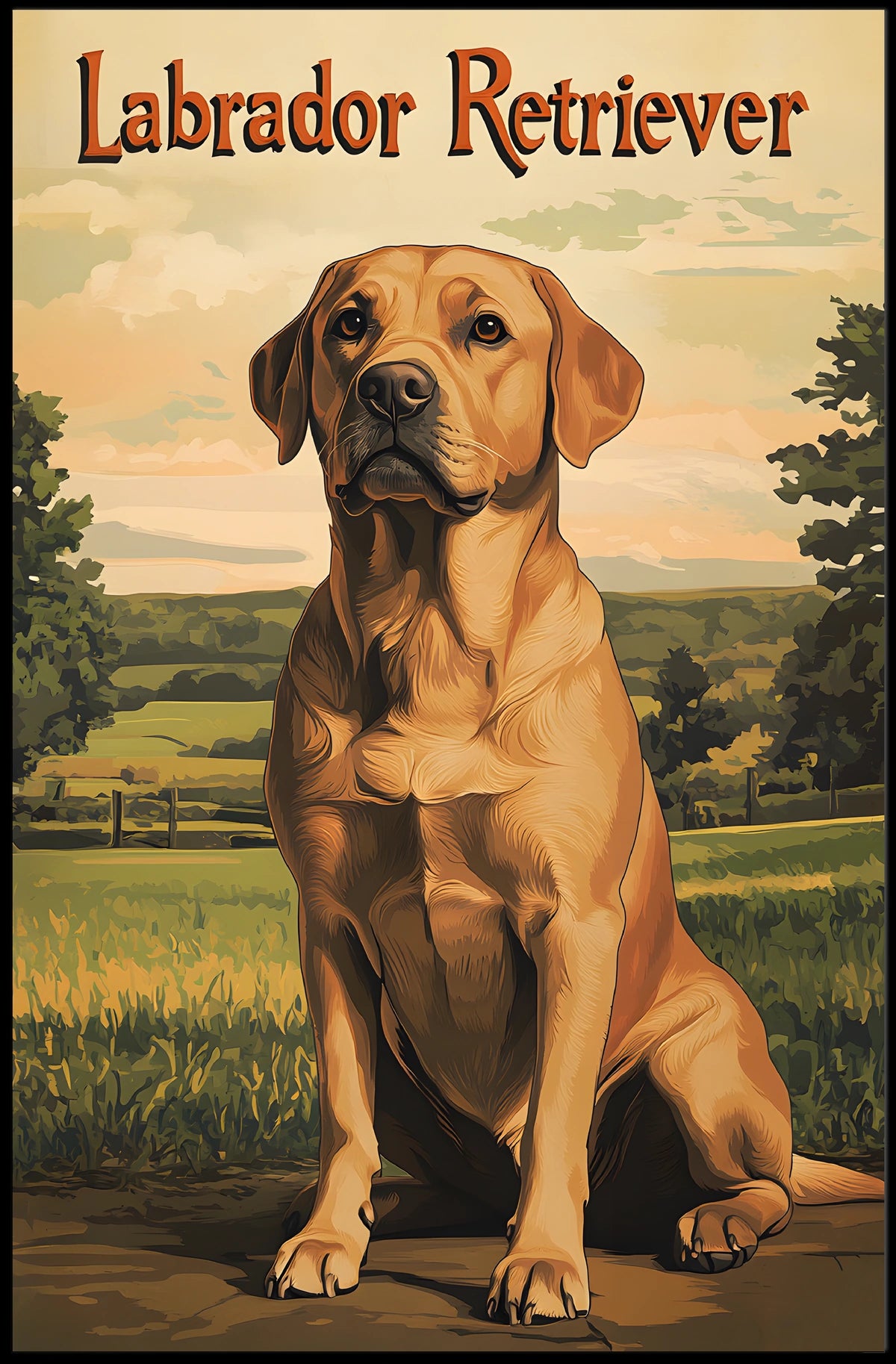 Labrador Retriever Portrait Poster
