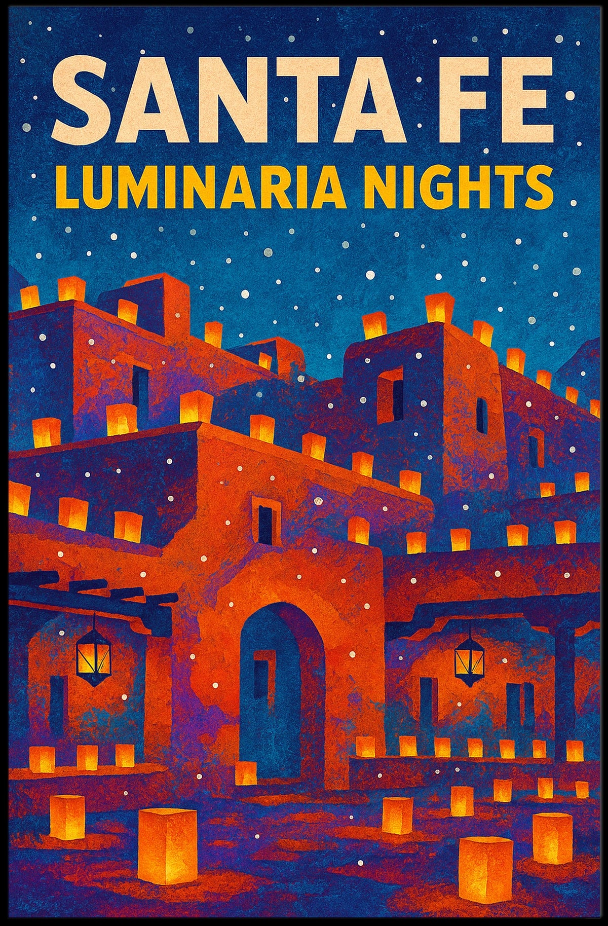 Santa Fe Luminaria Nights Poster