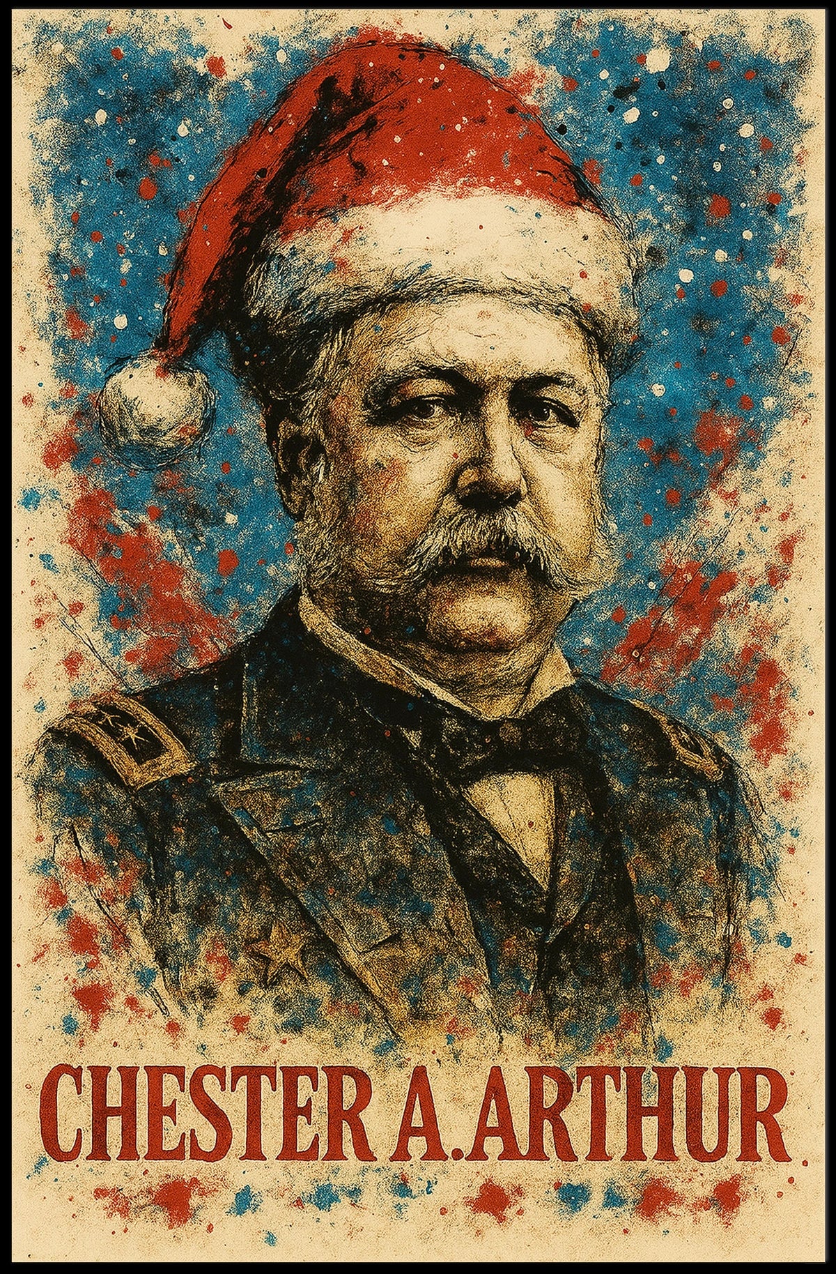 Chester A. Arthur 21st President of the United States Christmas SeriesPoster