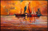 Sunset Sails Poster