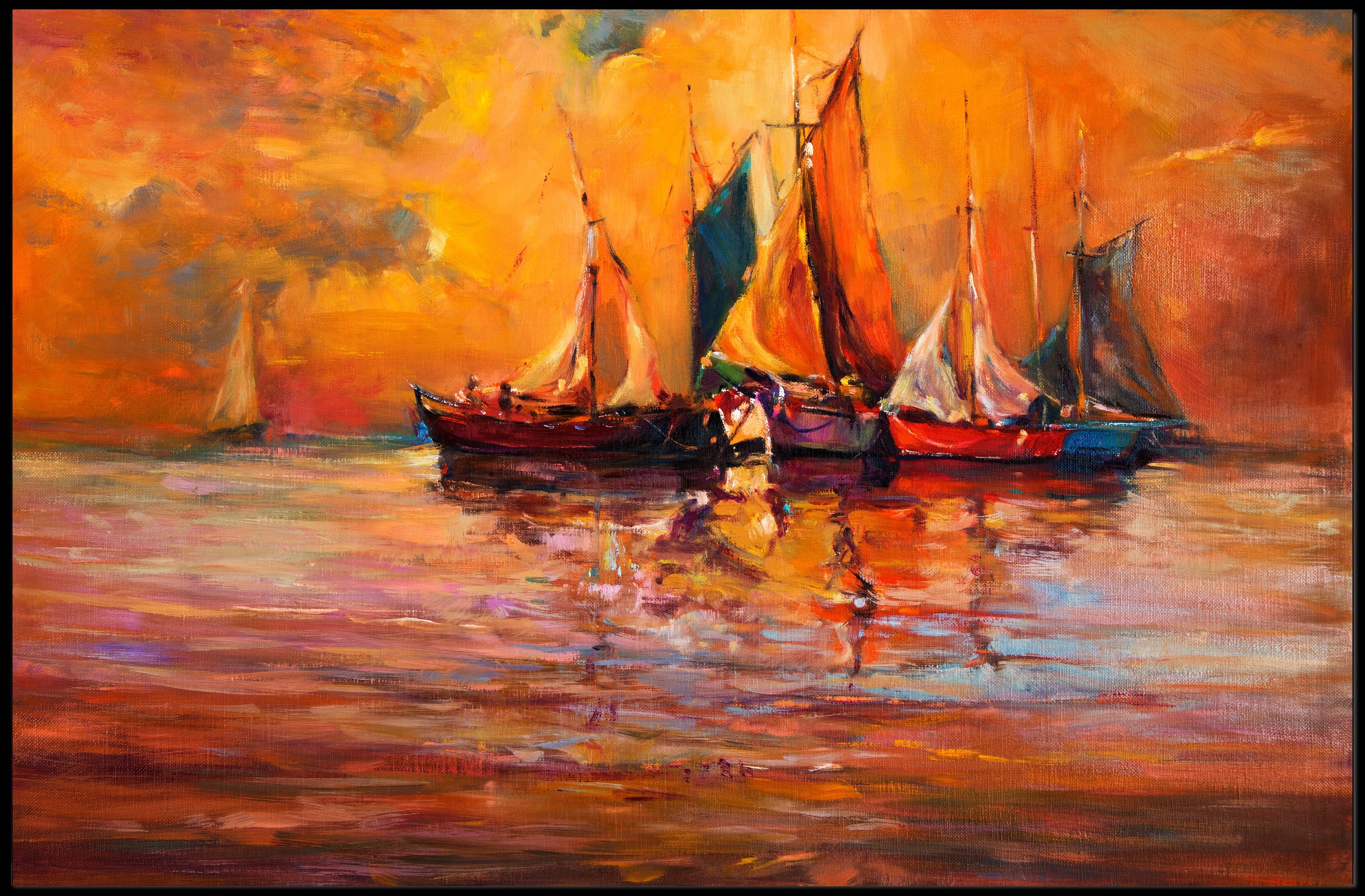 Sunset Sails Poster