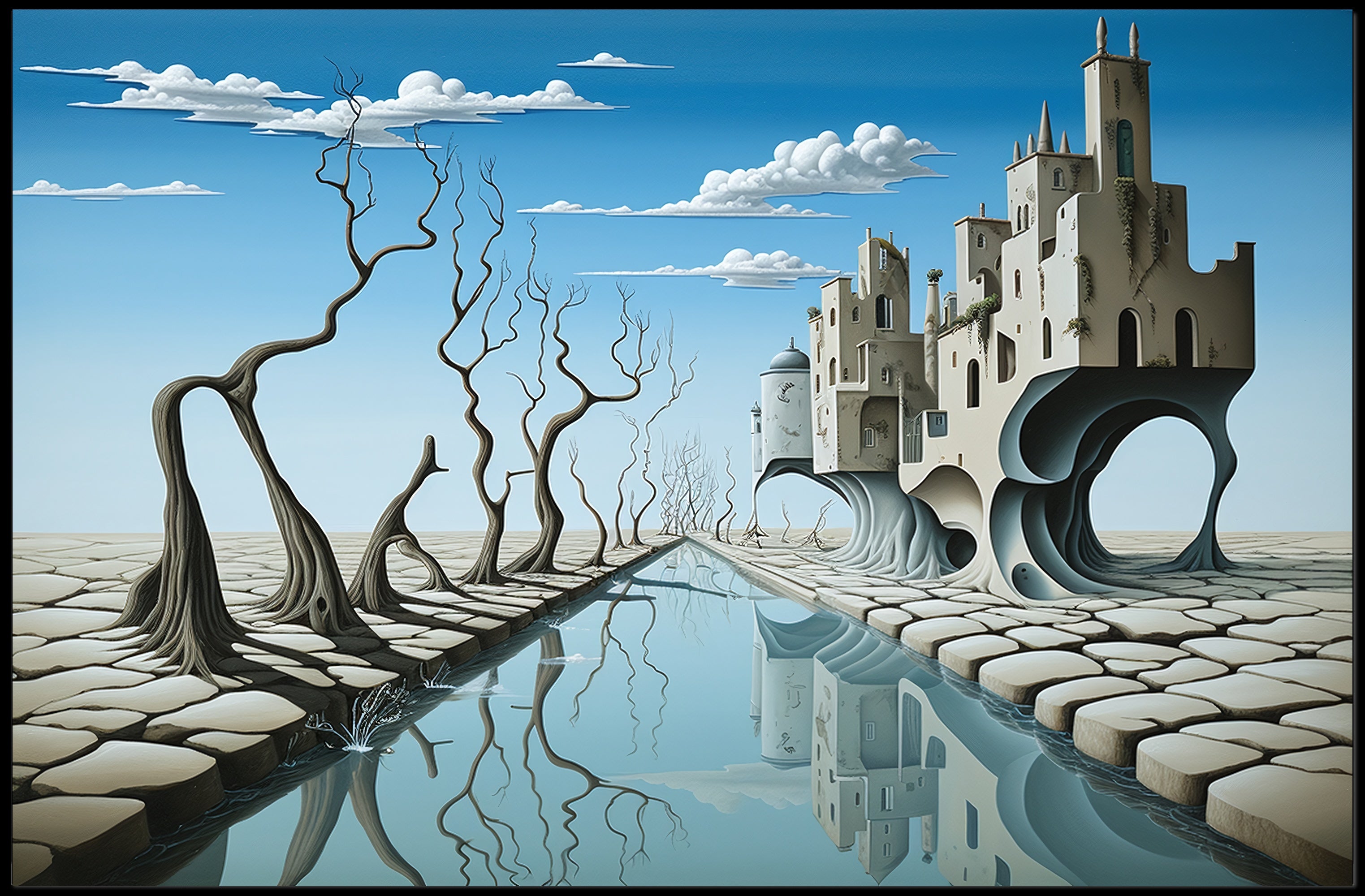 Surreal Desert Dreamscape Fantasy or Mythology Poster